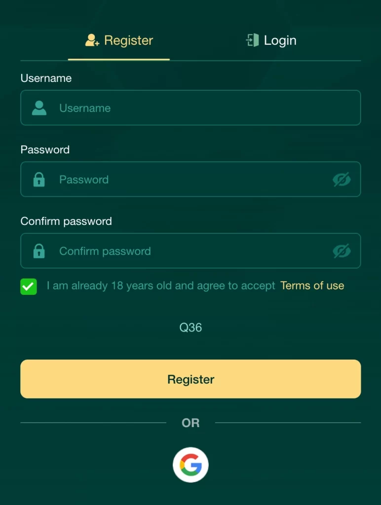 Q36 register for seamless online casino login and app access